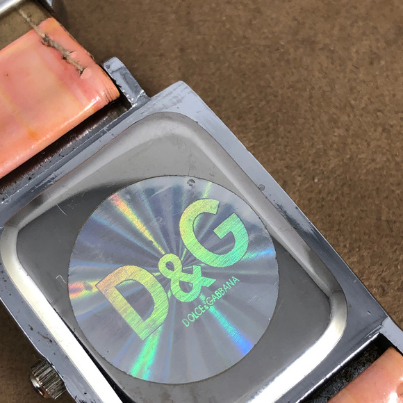 DOLCE & GABBANA D&G Watch Pink Leather & Crystals - Picture 3 of 7